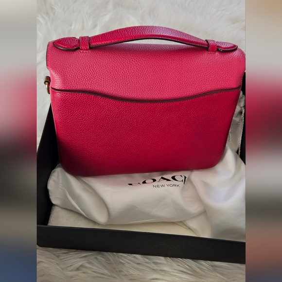 Coach Pink Leather Two Toned Cassie Bag - Picture 2 of 12